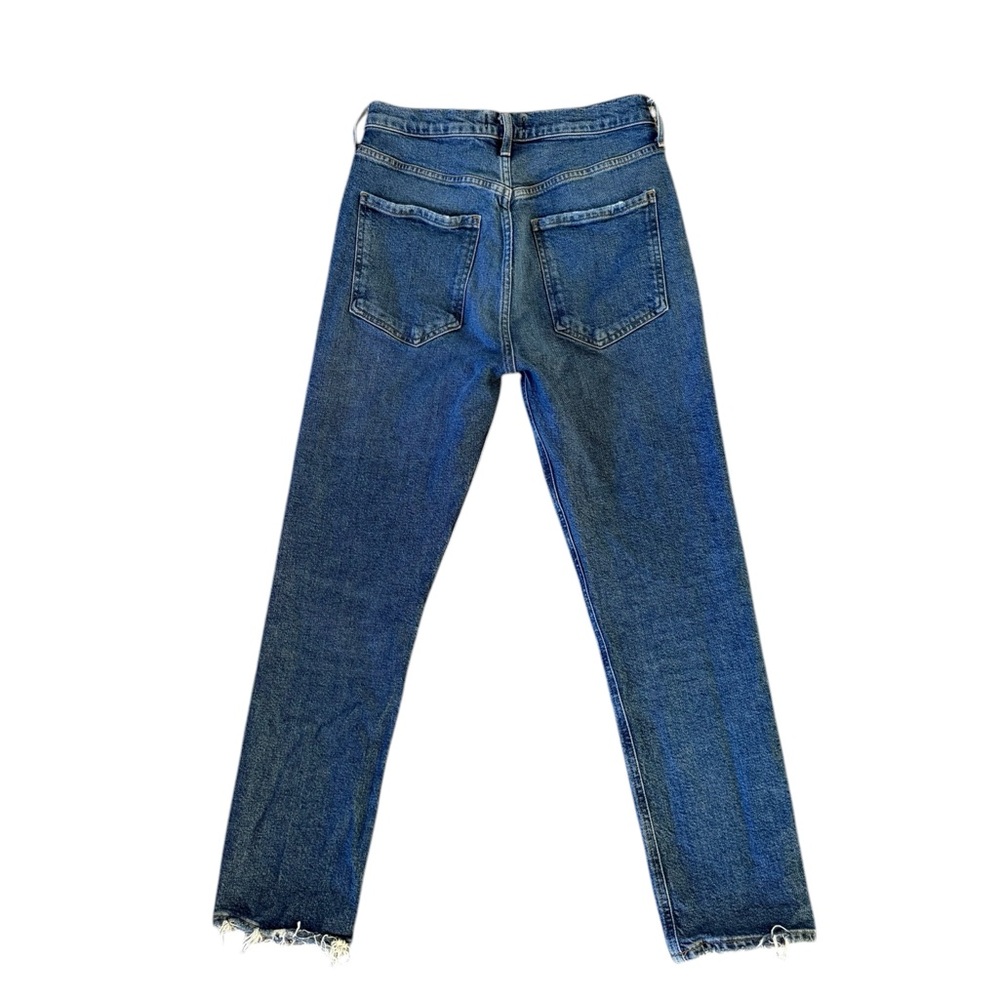 AGOLDE Riley High Rise Straight Crop‎ Jeans Medium Blue Wash Size 26 - Picture 5 of 8